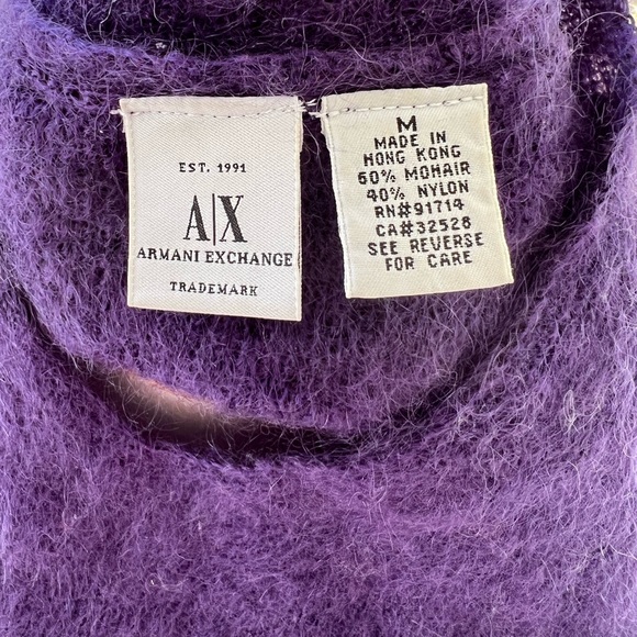 ARMANI EXCHANGE soft gorgeous mohair V-neck - Picture 8 of 8